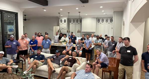 MCA men at the Back to School kickoff